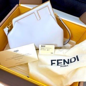 Fendi First Medium bag in white - BRAND NEW WITH TAGS AND ALL ORIGINAL PACKAGING